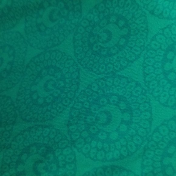 Marimekko top with 1/2 sleeves in bright turquoise - Picture 3 of 3